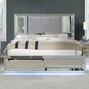 BELLADONNA Cal.King, E.King & Queen Bed, Silver