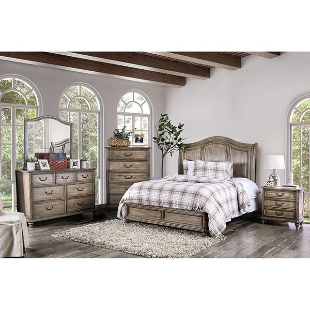 BELGRADE I Rustic Natural Tone Night Stand - My Sweet Home Furniture (Queens, NY)