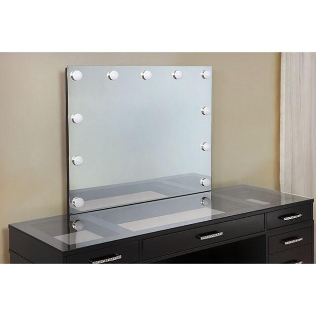 Valentina Vanity Set White & Dark Gray - My Sweet Home Furniture (Queens, NY)