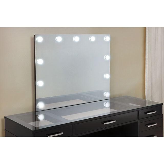 Valentina Vanity Set White & Dark Gray - My Sweet Home Furniture (Queens, NY)