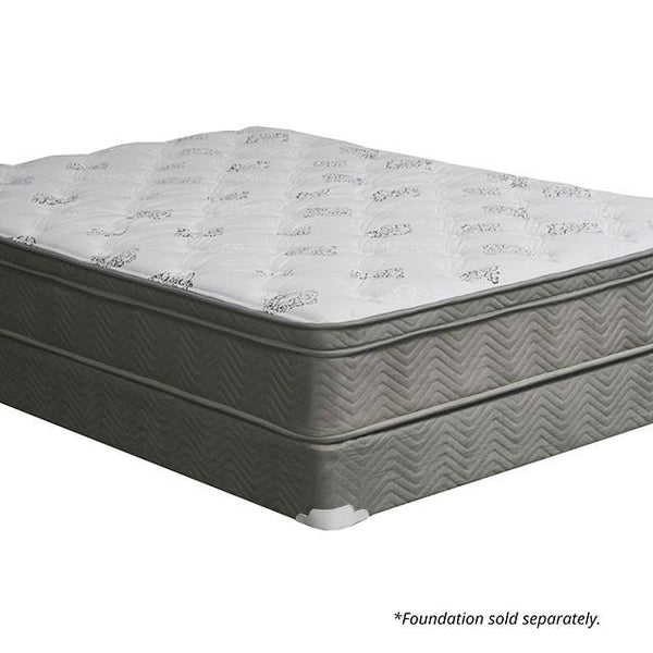 ALEKSA White, Gray 11" Euro Top Mattress, E.King image