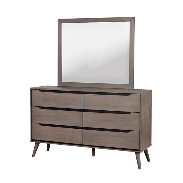 Lennart Gray Rectangular Mirror - My Sweet Home Furniture (Queens, NY)