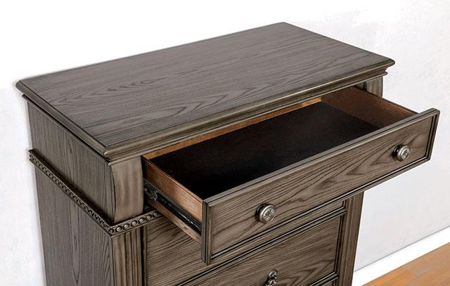 PAMPHILOS Queen Bed, Gray - My Sweet Home Furniture (Queens, NY)