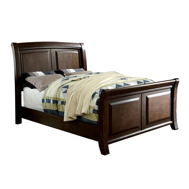 Litchville Brown Cherry E.King Bed - My Sweet Home Furniture (Queens, NY)