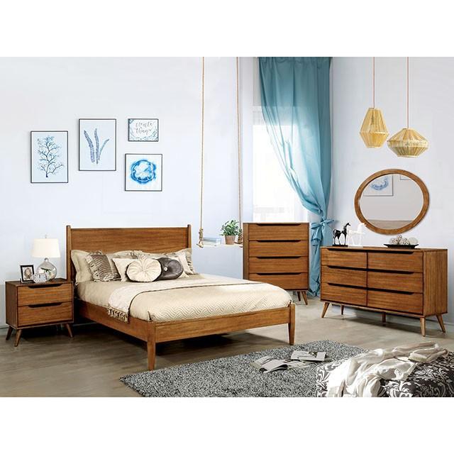 Lennart Oak Cal.King Bed - My Sweet Home Furniture (Queens, NY)