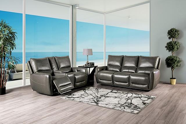 PHINEAS Power Sofa, Gray - My Sweet Home Furniture (Queens, NY)