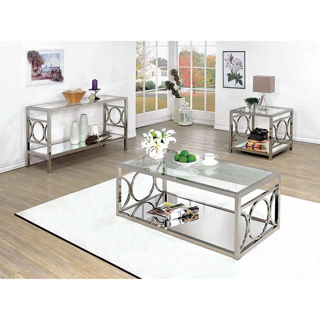 RYLEE Chrome Coffee Table, Chrome - My Sweet Home Furniture (Queens, NY)
