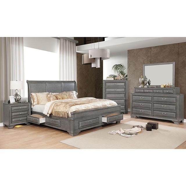 Brandt Gray Queen Bed - My Sweet Home Furniture (Queens, NY)