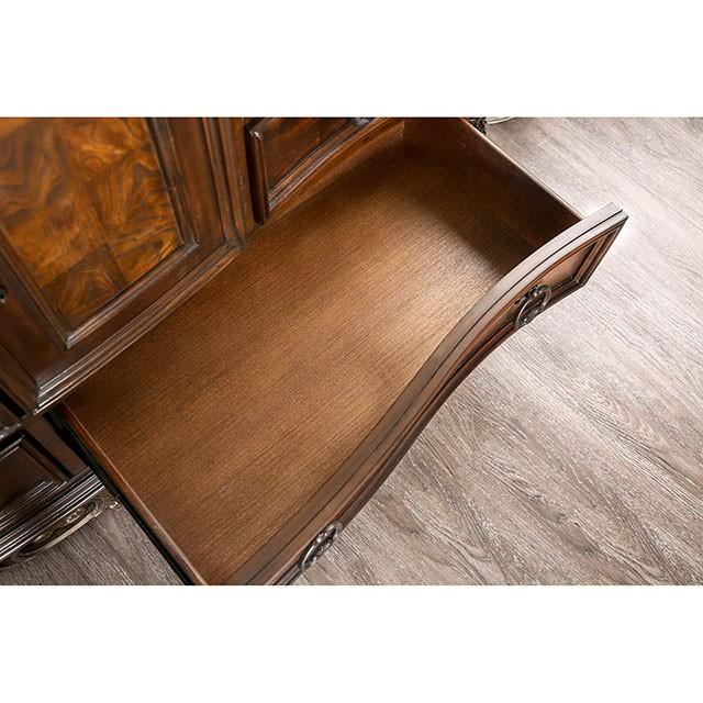 Menodora Brown Cherry Queen Bed - My Sweet Home Furniture (Queens, NY)