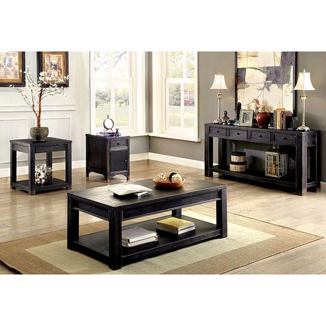 MEADOW Antique Black Side Table - My Sweet Home Furniture (Queens, NY)