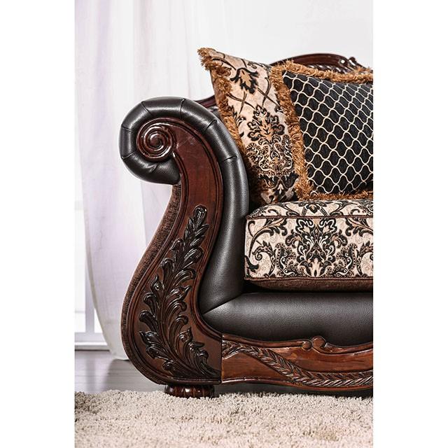 JAMAEL Brown/Espresso Sofa - My Sweet Home Furniture (Queens, NY)