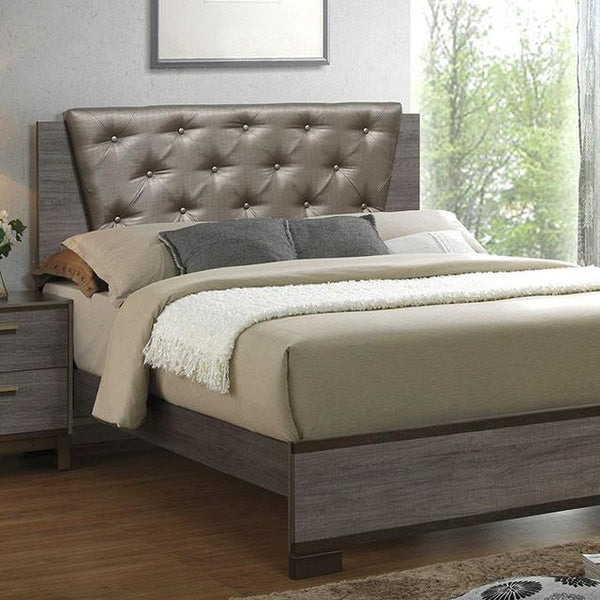 MANVEL Two-Tone Antique Gray Queen Bed - My Sweet Home Furniture (Queens, NY)