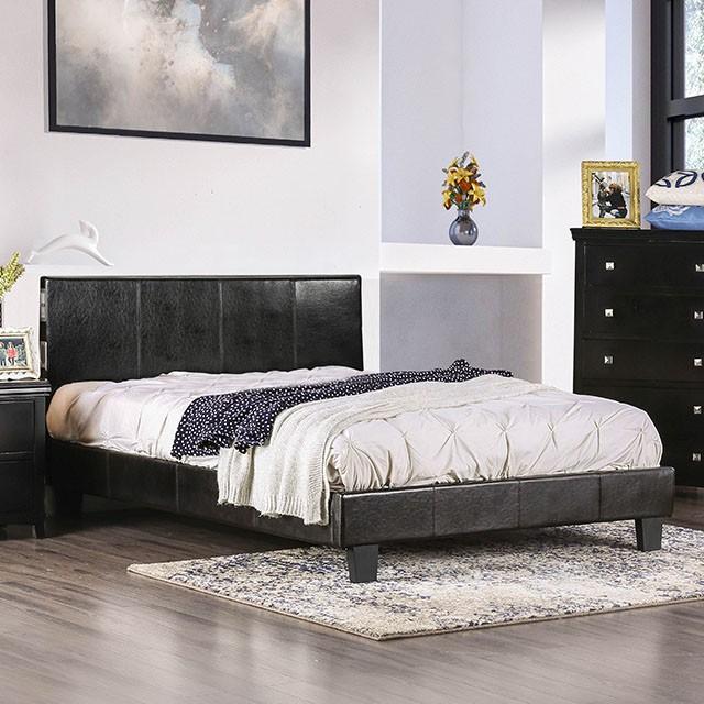 Evans E.King & Cal.King Bed Espressso, White, & Camel - My Sweet Home Furniture (Queens, NY)