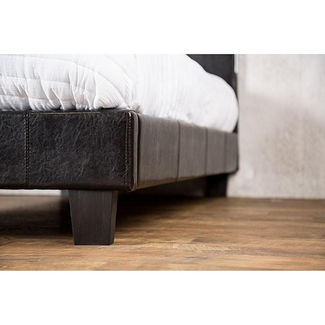 Evans E.King & Cal.King Bed Espressso, White, & Camel - My Sweet Home Furniture (Queens, NY)