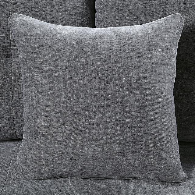 LYNDA Sofa w/ Pillows, Dark Gray - My Sweet Home Furniture (Queens, NY)