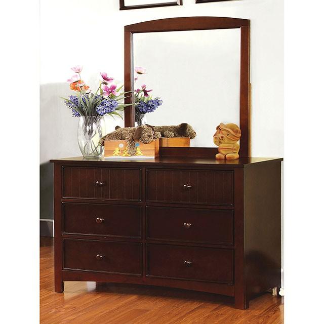 Corry Dark Walnut Mirror - My Sweet Home Furniture (Queens, NY)