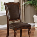 Alpena Brown Cherry/Espresso Arm Chair & Side Chair (2/CTN) - My Sweet Home Furniture (Queens, NY)
