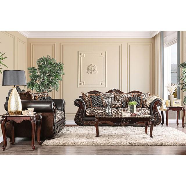 JAMAEL Brown/Espresso Sofa - My Sweet Home Furniture (Queens, NY)