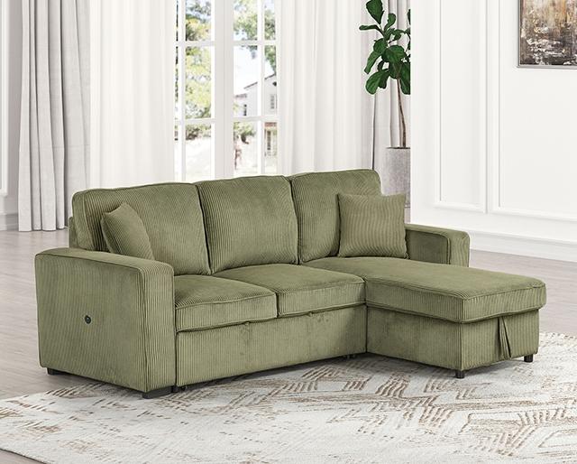Yves Sectional Green - My Sweet Home Furniture (Queens, NY)