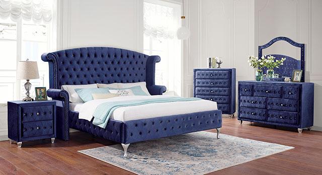 Alzir Bed Grey & Blue - My Sweet Home Furniture (Queens, NY)
