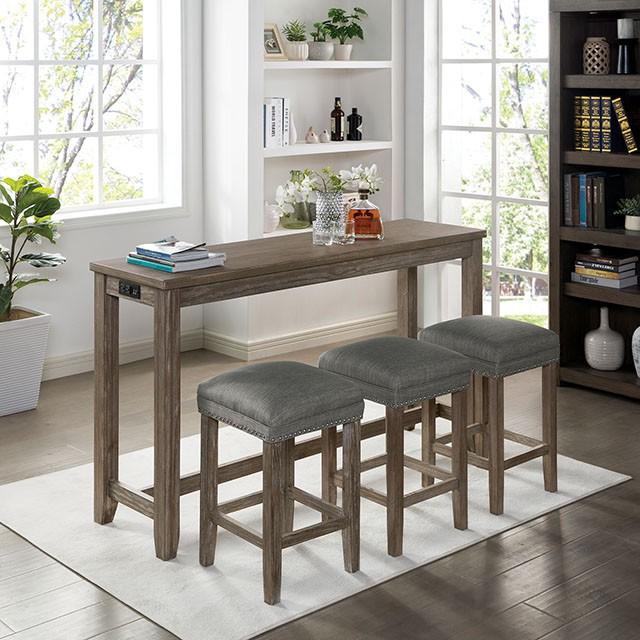 Caerleon 3 & 4 Piece Counter Ht. Set Gray & Blue - My Sweet Home Furniture (Queens, NY)