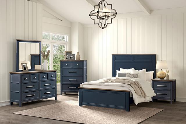 Bed Pinetop Blue & White - My Sweet Home Furniture (Queens, NY)