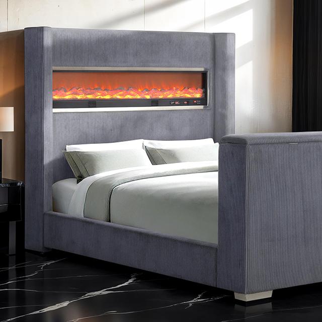 Sumter Bed Black & Grey - My Sweet Home Furniture (Queens, NY)