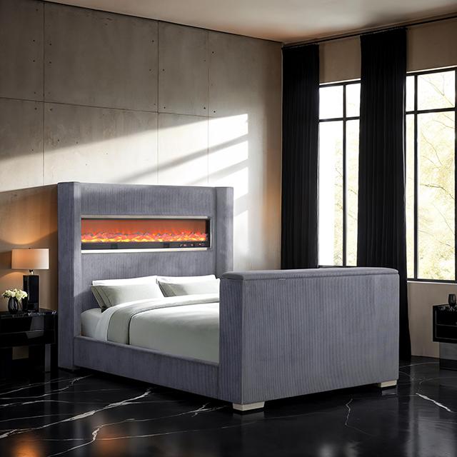 Sumter Bed Black & Grey - My Sweet Home Furniture (Queens, NY)