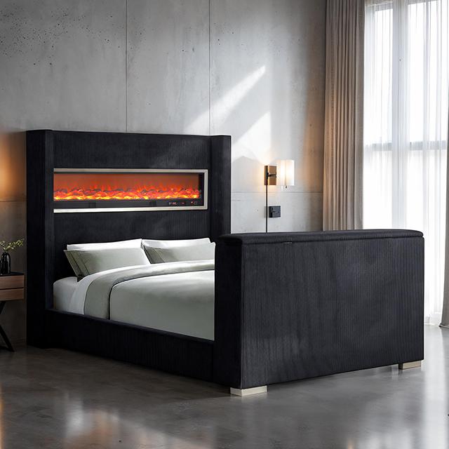 Sumter Bed Black & Grey - My Sweet Home Furniture (Queens, NY)