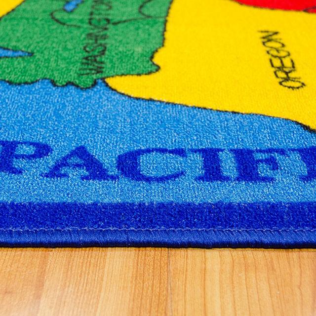 ABBEY Us Map 5' X 8' Area Rug - My Sweet Home Furniture (Queens, NY)
