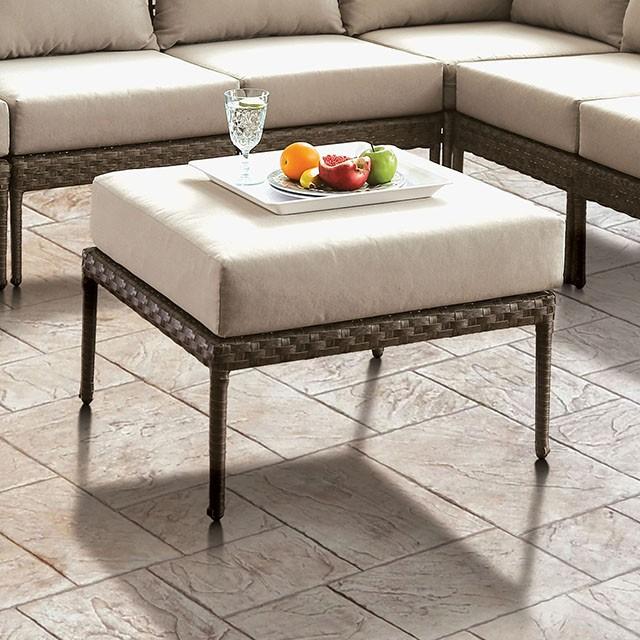 ALEISHA Patio Ottoman - My Sweet Home Furniture (Queens, NY)
