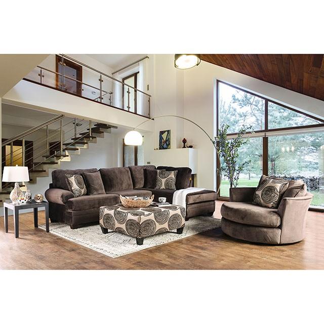 Bonaventura Brown Sectional - My Sweet Home Furniture (Queens, NY)