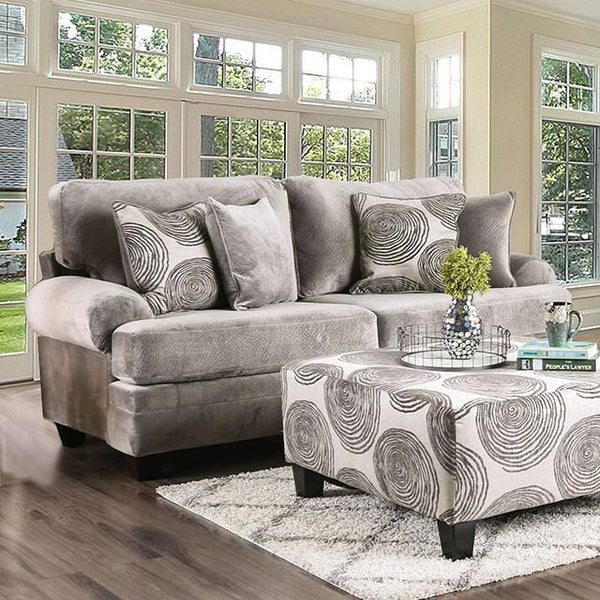 Bonaventura Gray/Pattern Sofa - My Sweet Home Furniture (Queens, NY)
