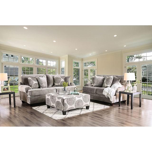 Bonaventura Gray/Pattern Sofa - My Sweet Home Furniture (Queens, NY)