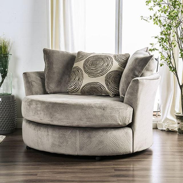 Bonaventura Gray/Pattern Swivel Chair - My Sweet Home Furniture (Queens, NY)