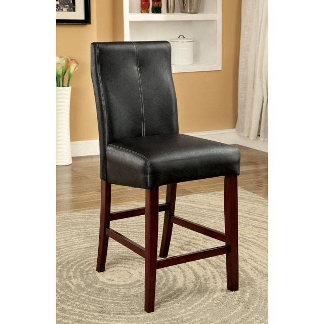 BONNEVILLE II Brown Cherry/Black Counter Ht. Chair (2/CTN) - My Sweet Home Furniture (Queens, NY)