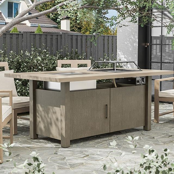 Bordeaux Dining Table w/ Fire Pit & Cooler - My Sweet Home Furniture (Queens, NY)