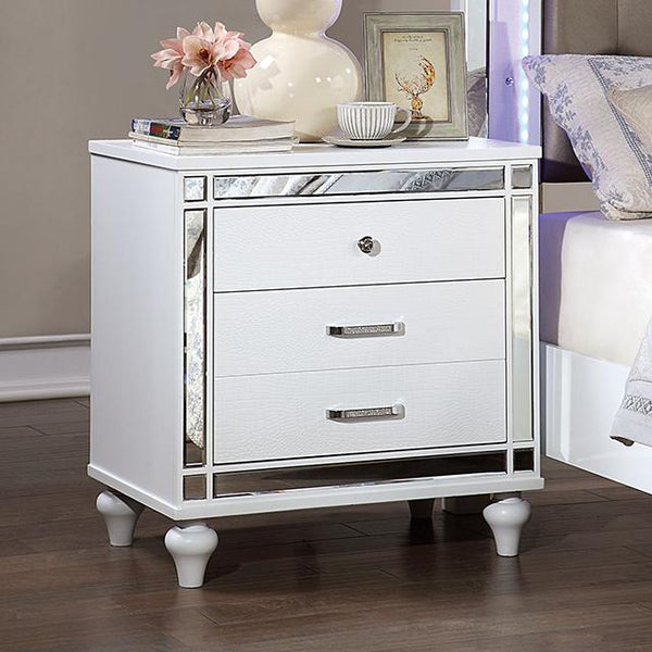 BRACHIUM Night Stand, White - My Sweet Home Furniture (Queens, NY)