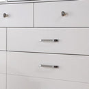 Brachium Bed White & Silver - My Sweet Home Furniture (Queens, NY)