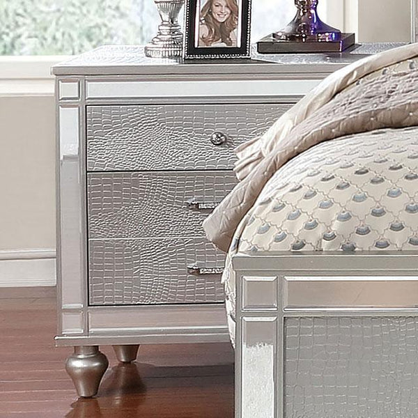 Brachium Silver Night Stand - My Sweet Home Furniture (Queens, NY)