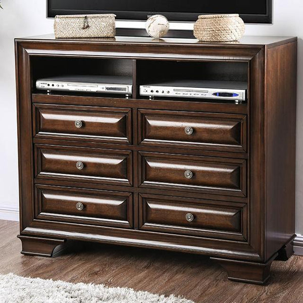 Brandt Brown Cherry Media Chest - My Sweet Home Furniture (Queens, NY)