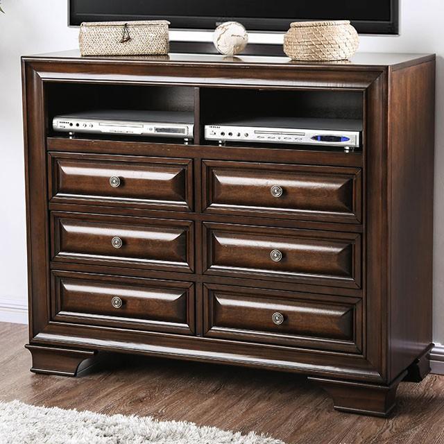 Brandt Brown Cherry Media Chest - My Sweet Home Furniture (Queens, NY)