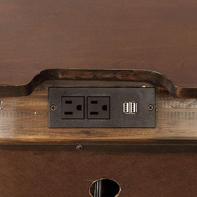 Brandt Brown Cherry Night Stand - My Sweet Home Furniture (Queens, NY)
