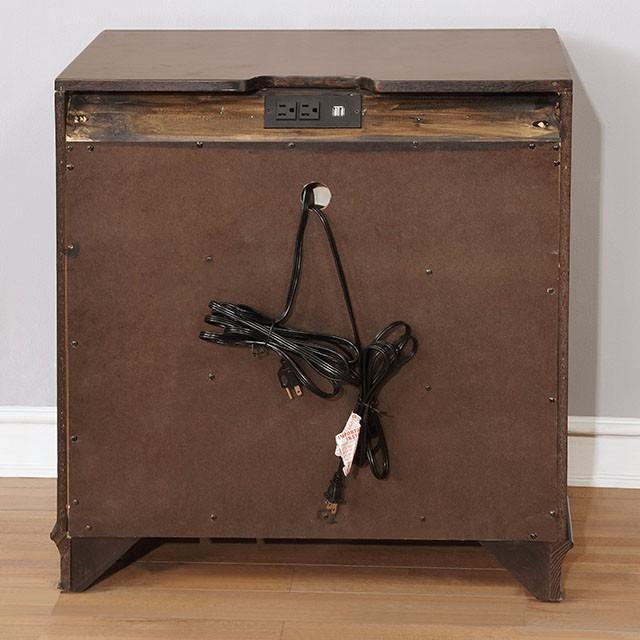 Brandt Brown Cherry Night Stand - My Sweet Home Furniture (Queens, NY)