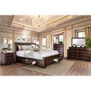 Brandt Bed Chrome & Gray