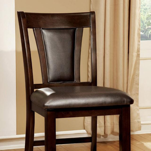 BRENT II Dark Cherry/Espresso Counter Ht. Chair (2/CTN) - My Sweet Home Furniture (Queens, NY)