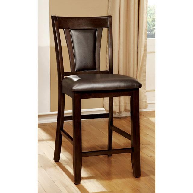 BRENT II Dark Cherry/Espresso Counter Ht. Chair (2/CTN) - My Sweet Home Furniture (Queens, NY)