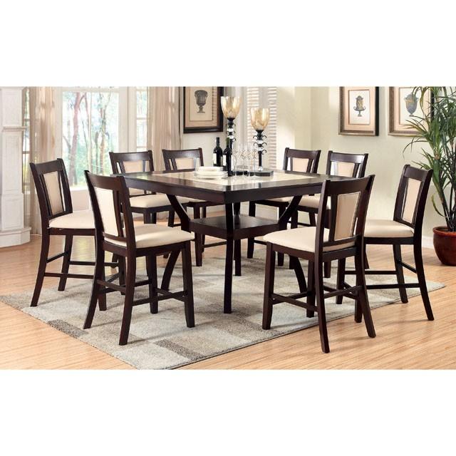 BRENT II Dark Cherry/Ivory Counter Ht. Chair (2/CTN) - My Sweet Home Furniture (Queens, NY)