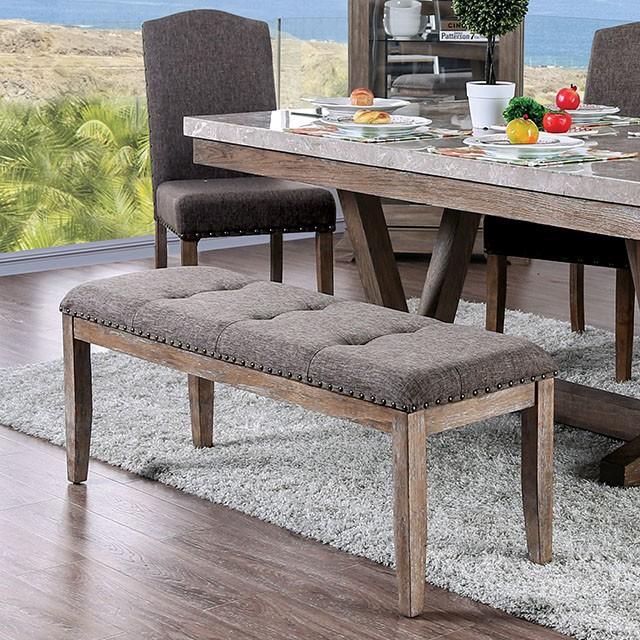 Bridgen Natural/Brown Bench - My Sweet Home Furniture (Queens, NY)