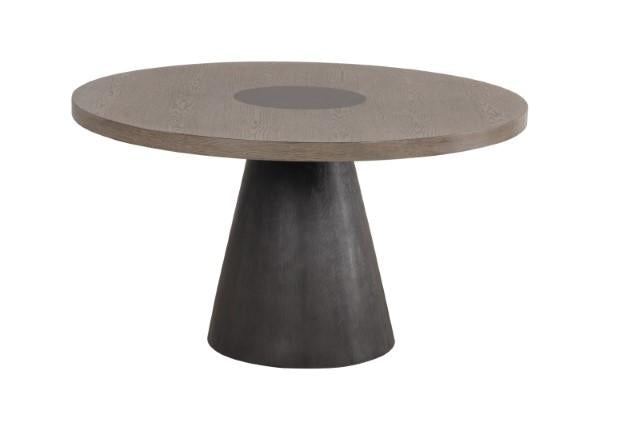 Broager 5 Pc Dining Table Set (Light Gray Swivel Chairs) - My Sweet Home Furniture (Queens, NY)